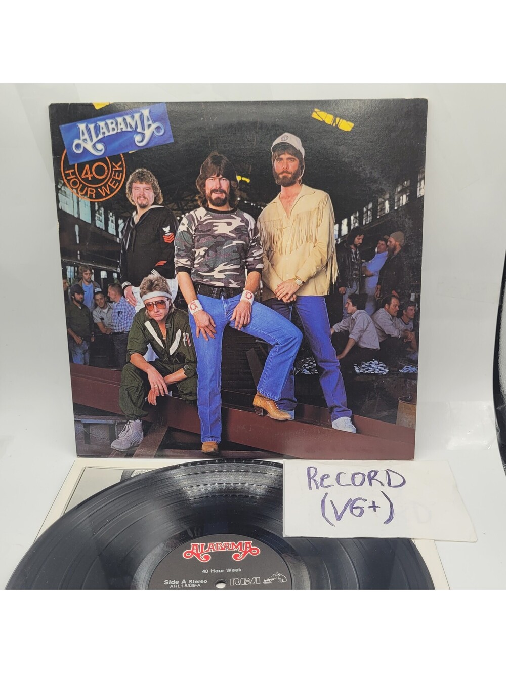 Alabama 40 Hour Week LP Vinyl Record 1985 RCA Country 33 RPM Play Tested VG+
